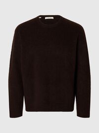 COUPE DÉCONTRACTÉE PULL EN MAILLE, Chocolate Torte, highres