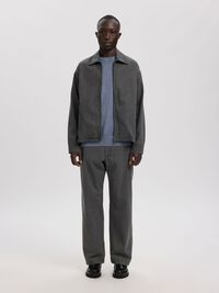 SELVEDGE DENIM JACKET, Light Grey Denim, highres