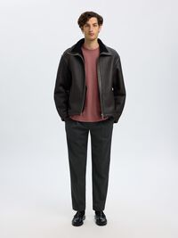 LOOSE FIT T-SHIRT, Rose Brown, highres