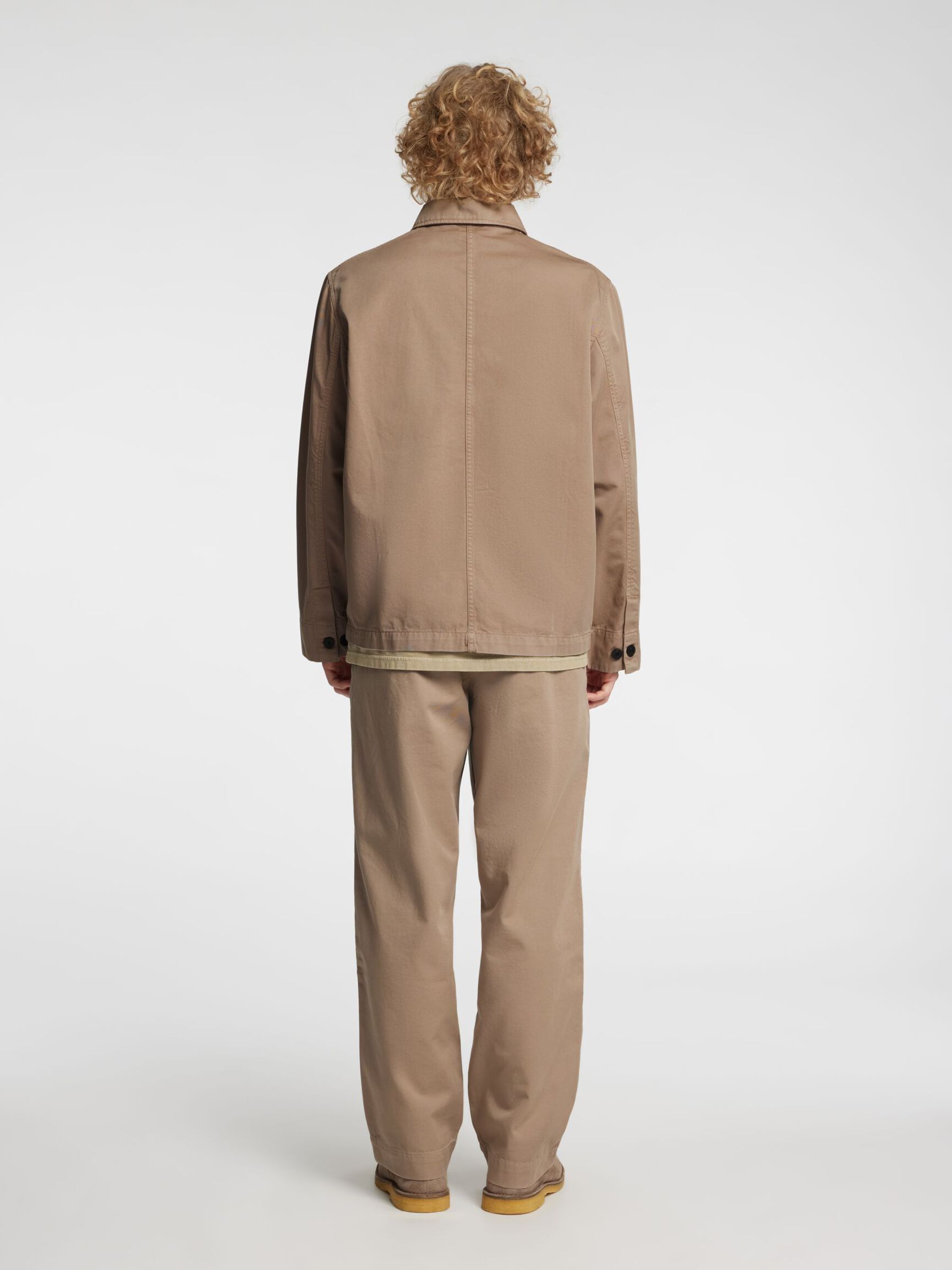 RELAXED FIT OVERSHIRT, Weathered Teak, highres