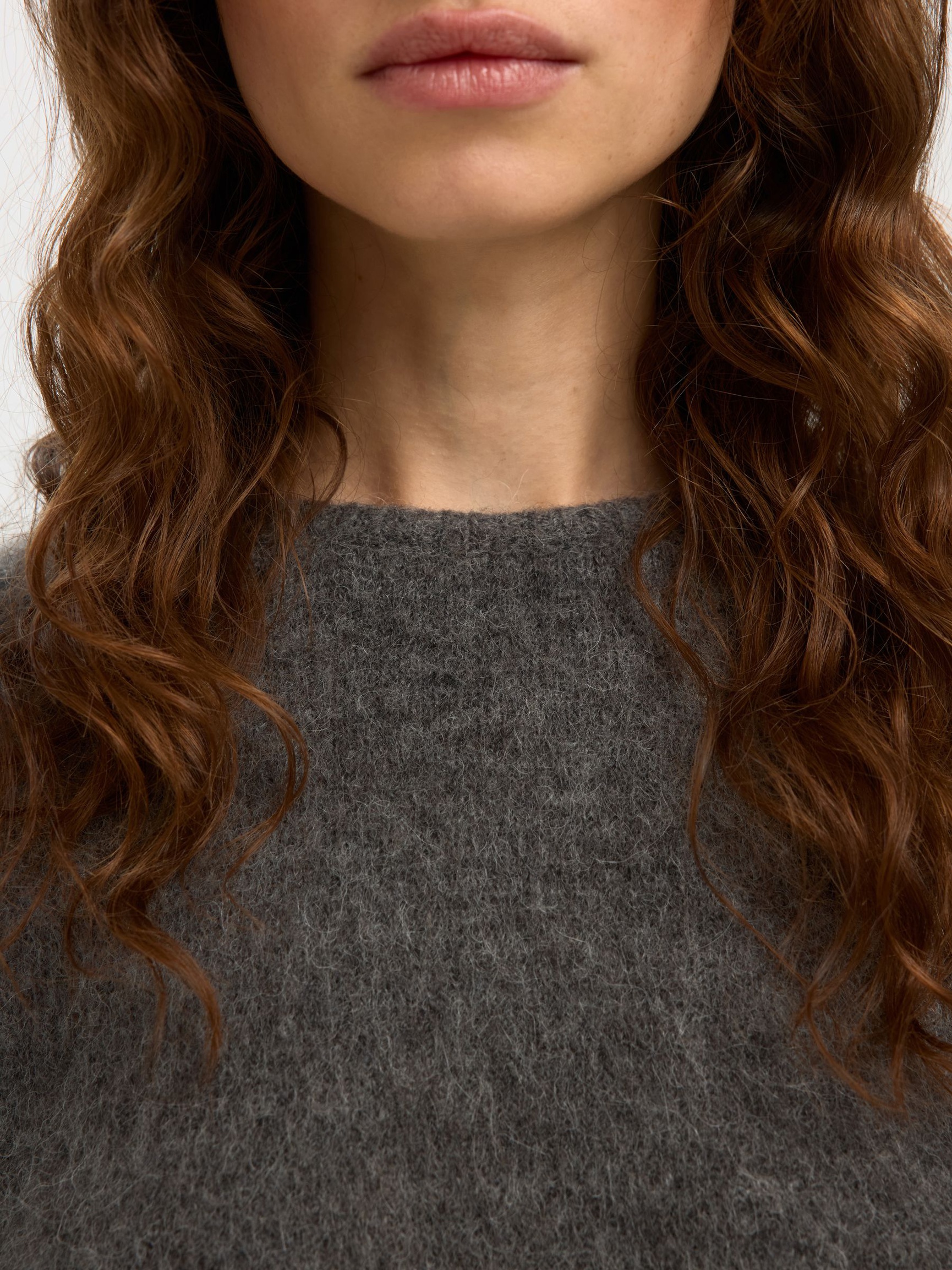 PULL EN MAILLE, Medium Grey Melange, highres