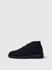 SUEDE CHUKKA BOOTS, Black, highres