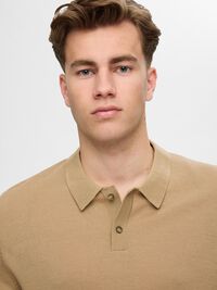 100% MERINO WOOL POLO SHIRT, Kelp, highres