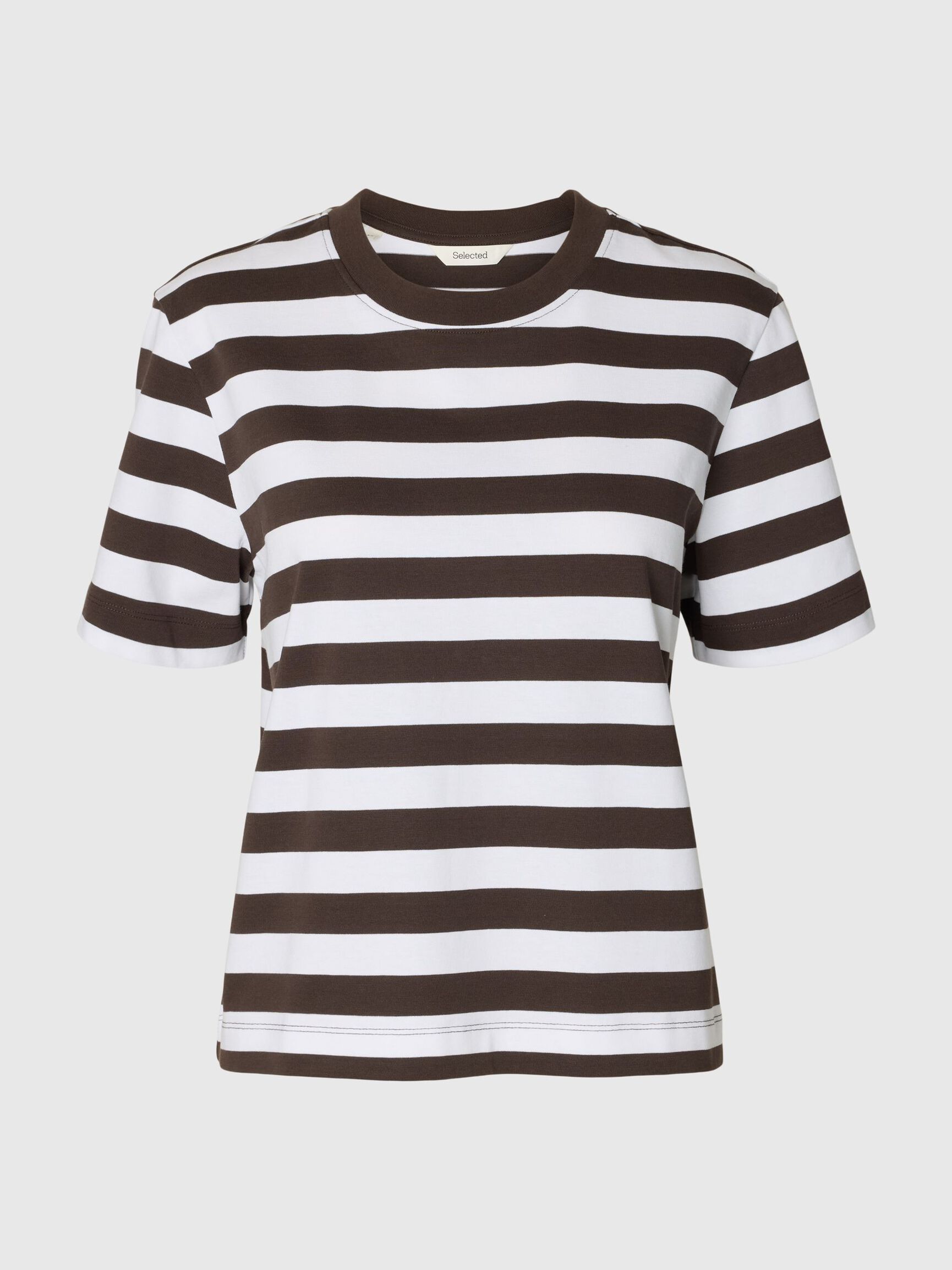 STRIPED BOXY FIT T-SHIRT, Delicioso, highres