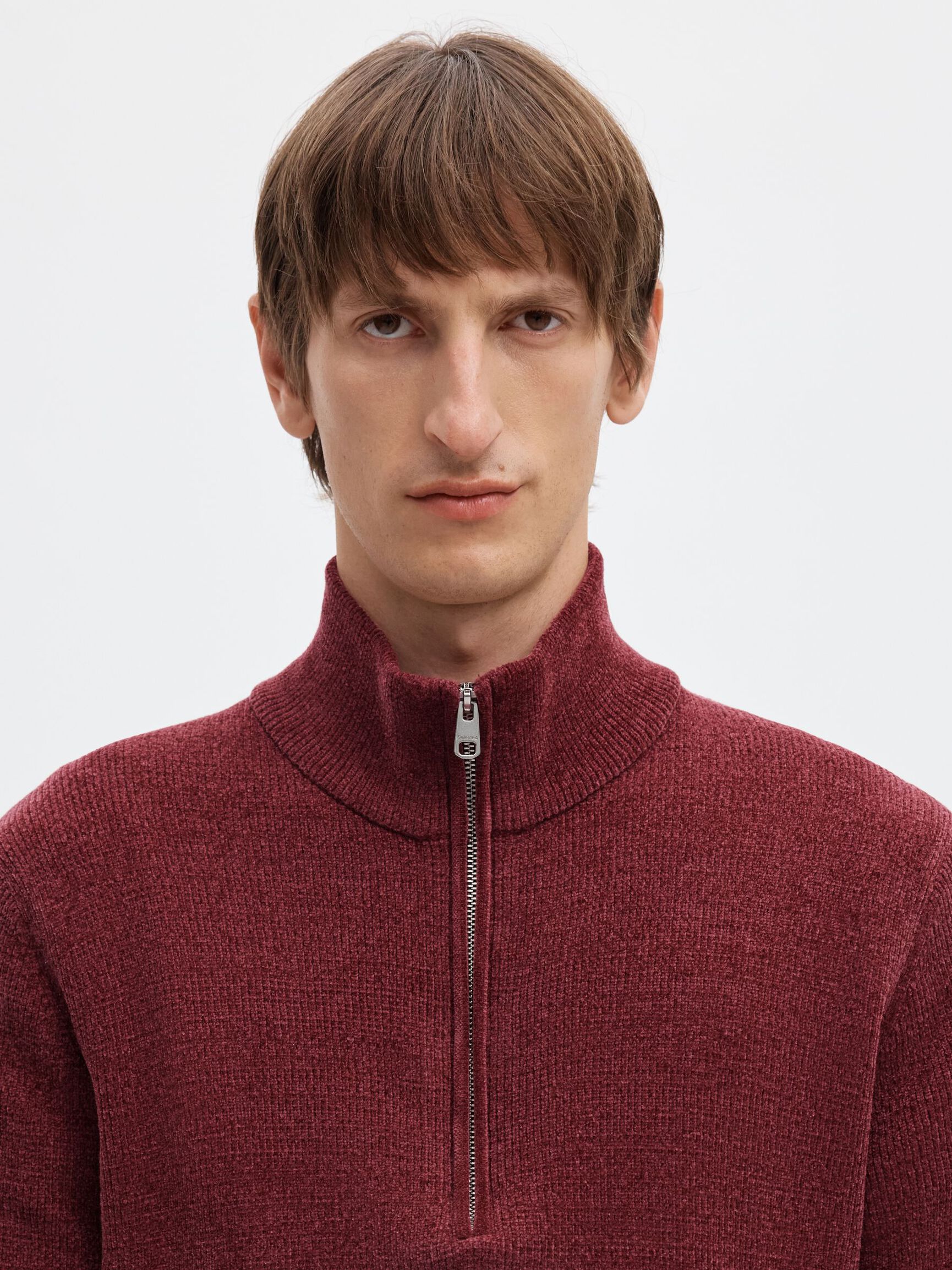 FERMETURE ÉCLAIR PULLOVER, Tawny Port, highres