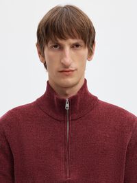 FERMETURE ÉCLAIR PULLOVER, Tawny Port, highres