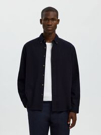 100% COTTON BUTTON-DOWN SHIRT, Sky Captain, highres