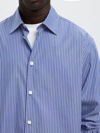 RELAXED FIT STREIFENSHIRT, Medieval Blue, highres