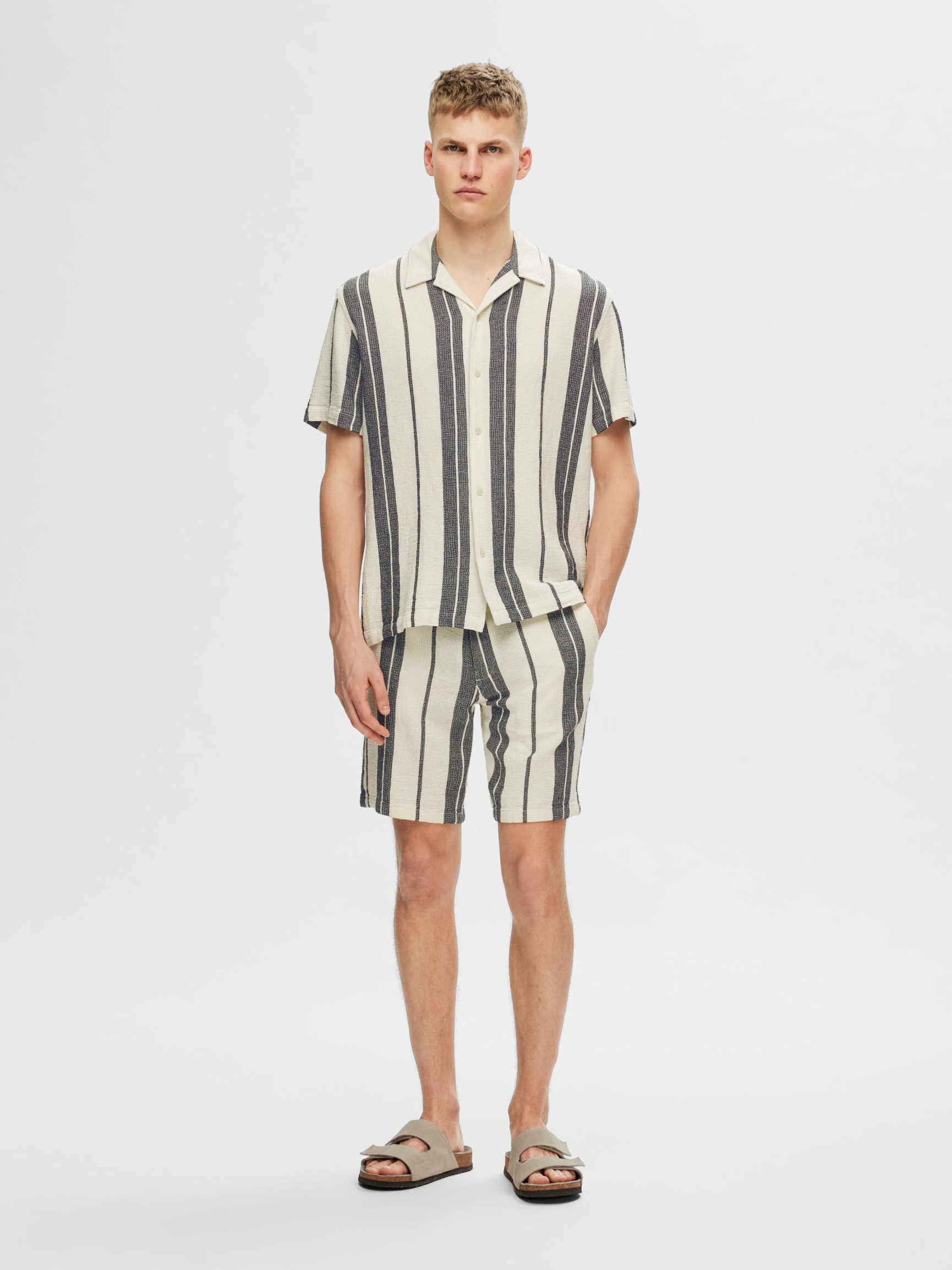 COTTON SHORTS, Bright White, highres