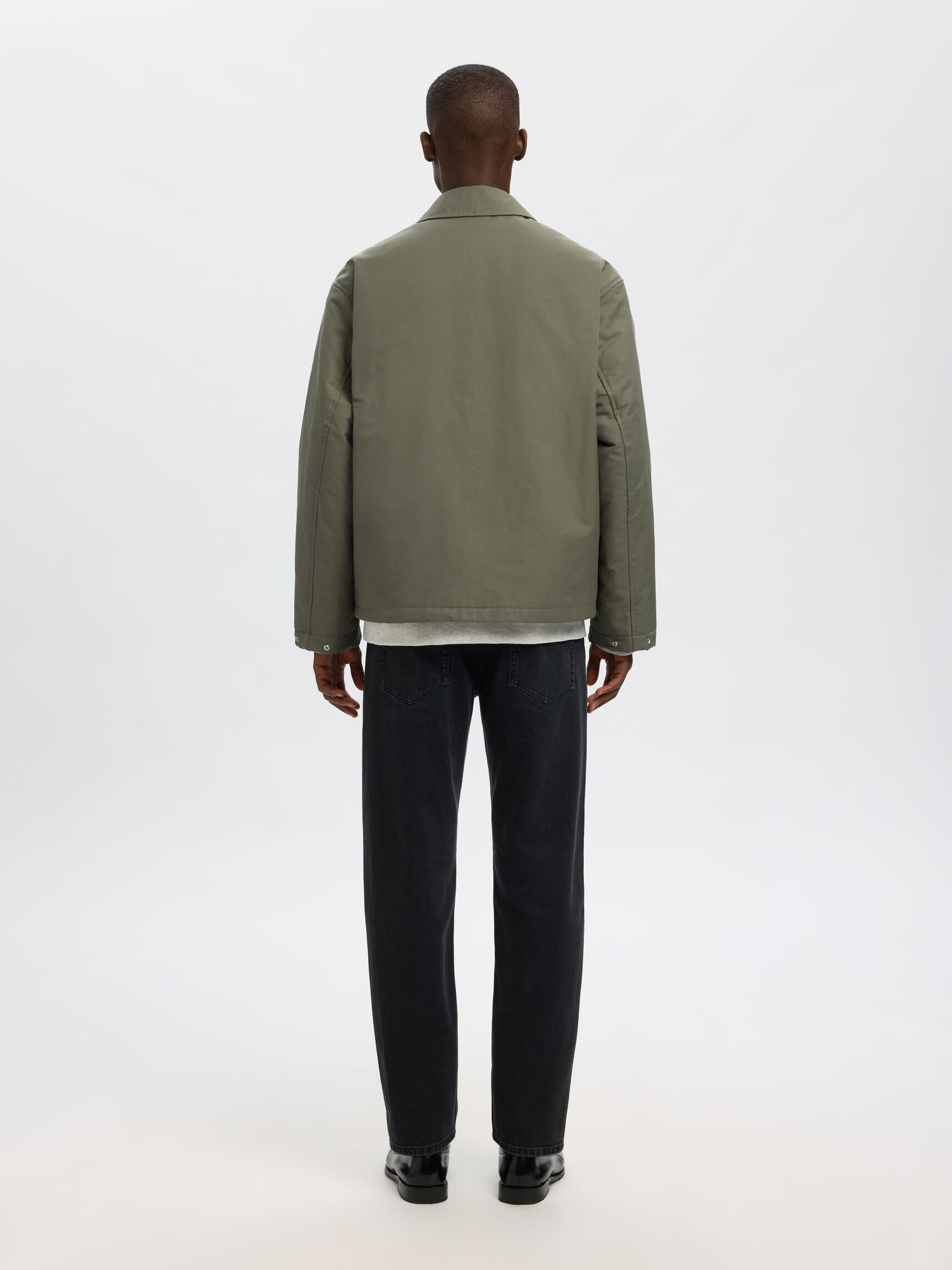 RELAXED FIT JACK, Olive Night, highres