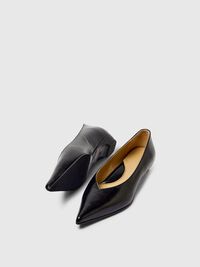 SPIDS TÅ LÆDERPUMPS, Black, highres