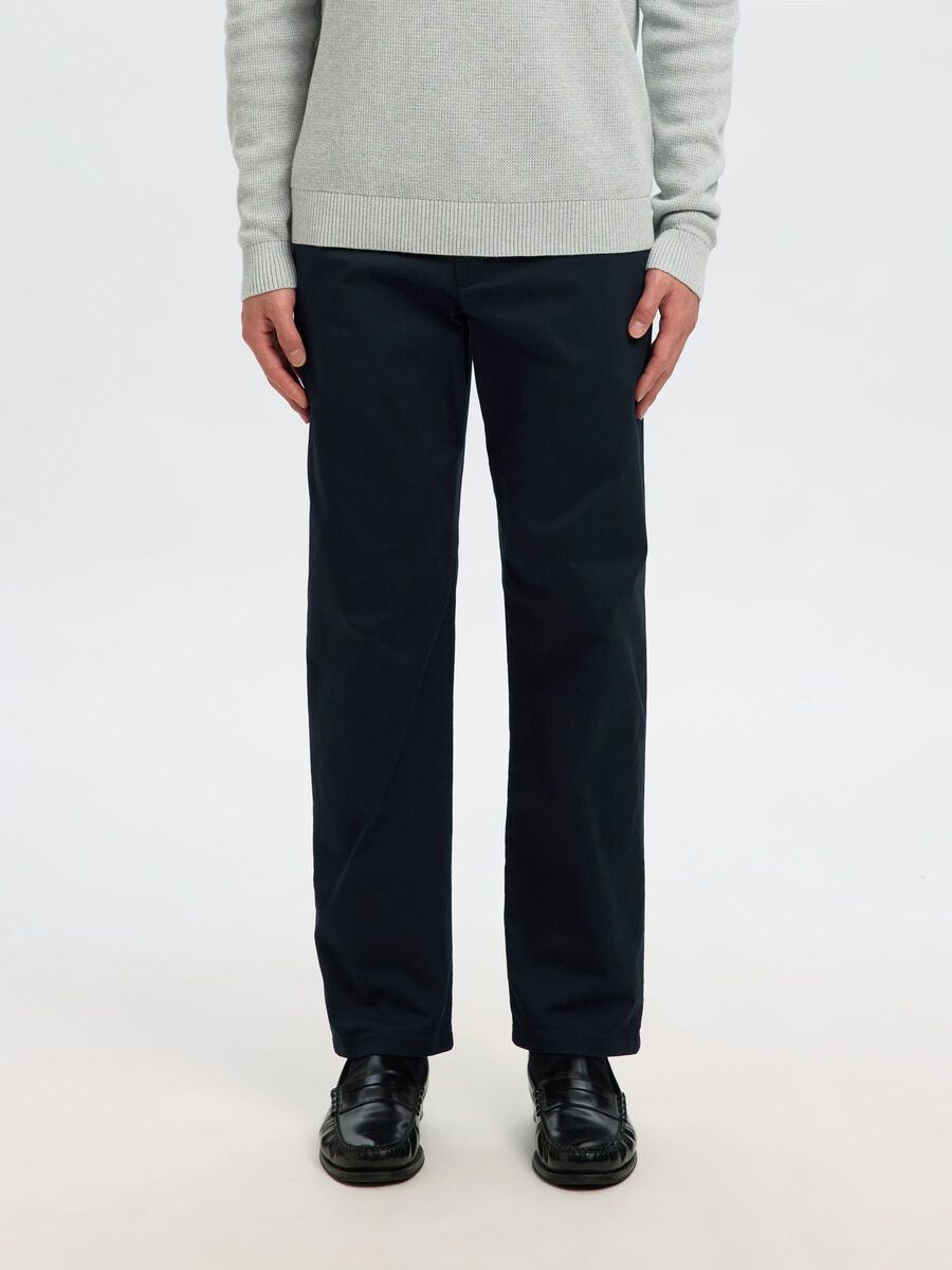 Product tile image - 196 STRAIGHT FLEX CHINOS, Dark Sapphire | 16087665_DarkSapphire