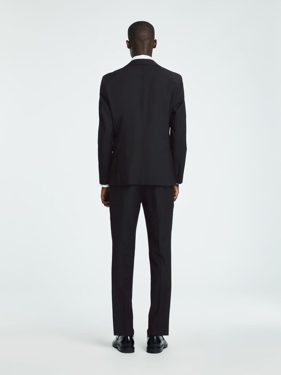 Selected SLIM FIT WOOL BLEND BLAZER, Black, highres - 16094334_Black_004.jpg