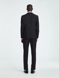 SLIM FIT WOLMIX BLAZER, Black, highres