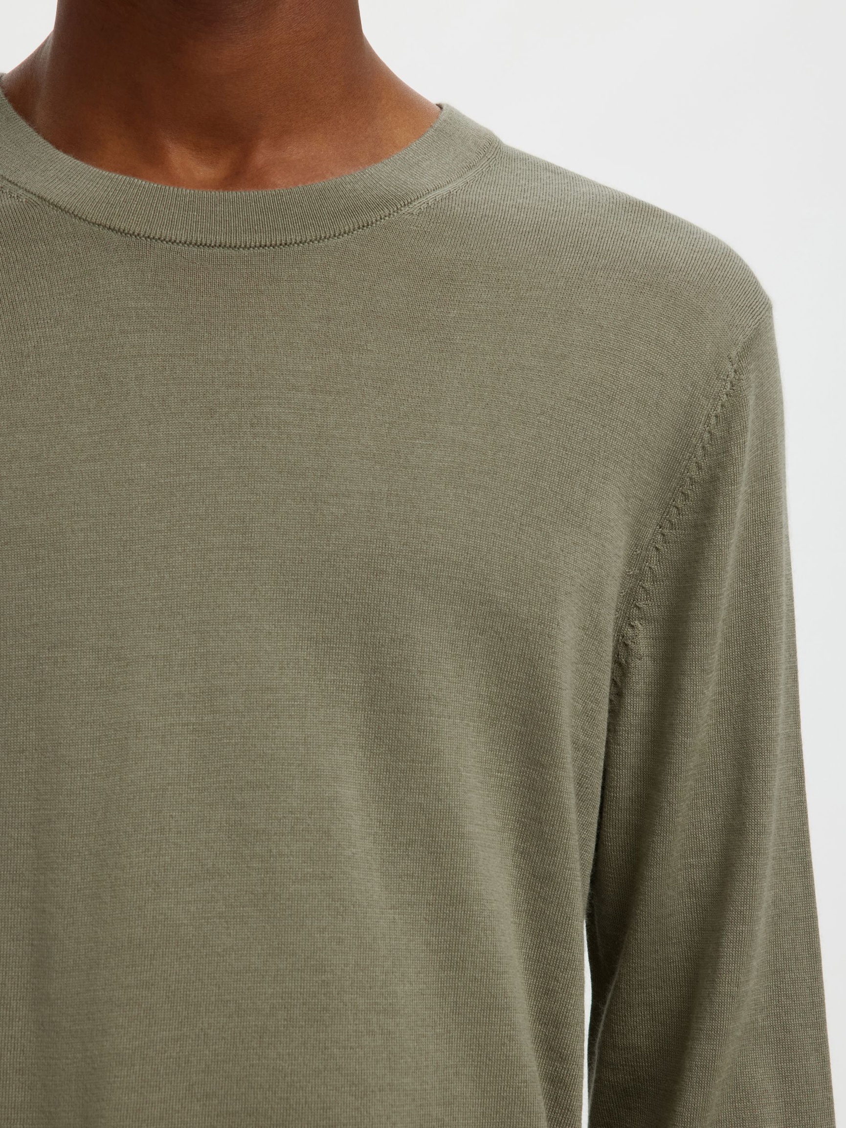 100 % LAINE MÉRINOS PULLOVER, Vetiver, highres