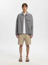 RELAXED FIT  OVERSHIRT, Charcoal Gray, highres