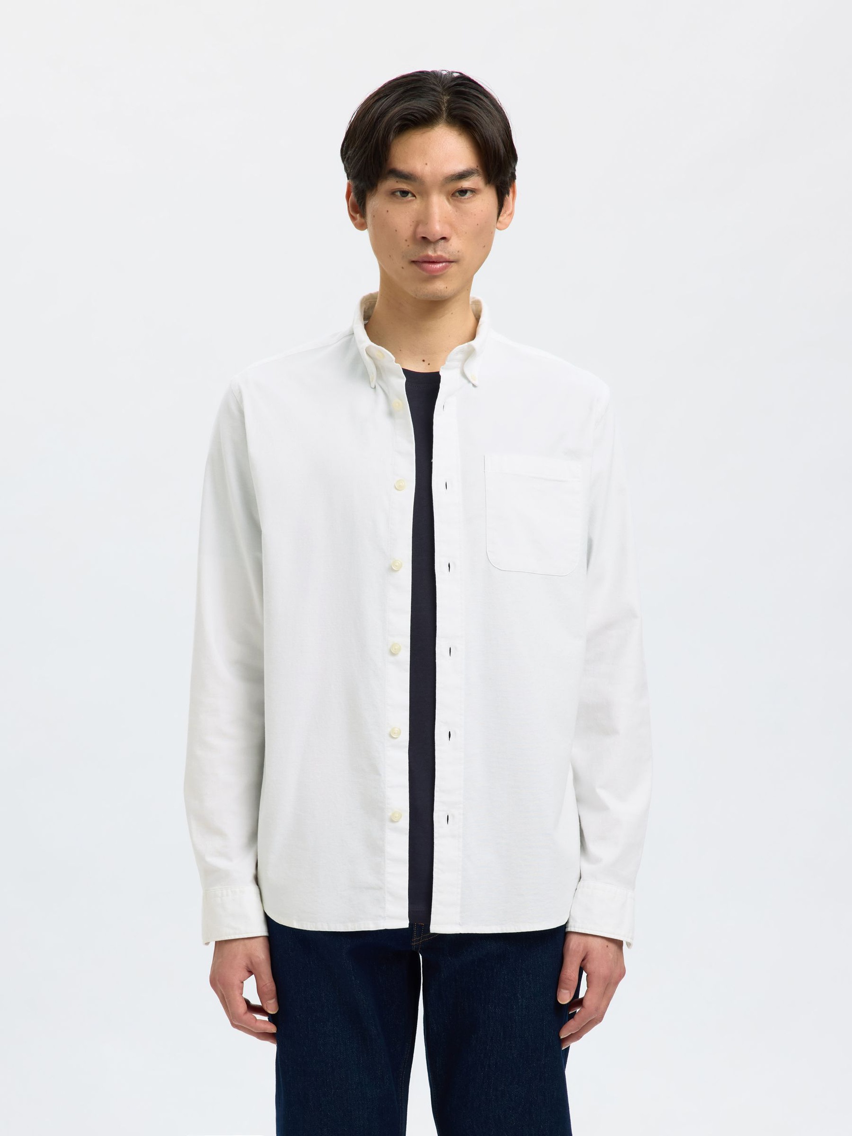 OXFORD SHIRT, White, highres