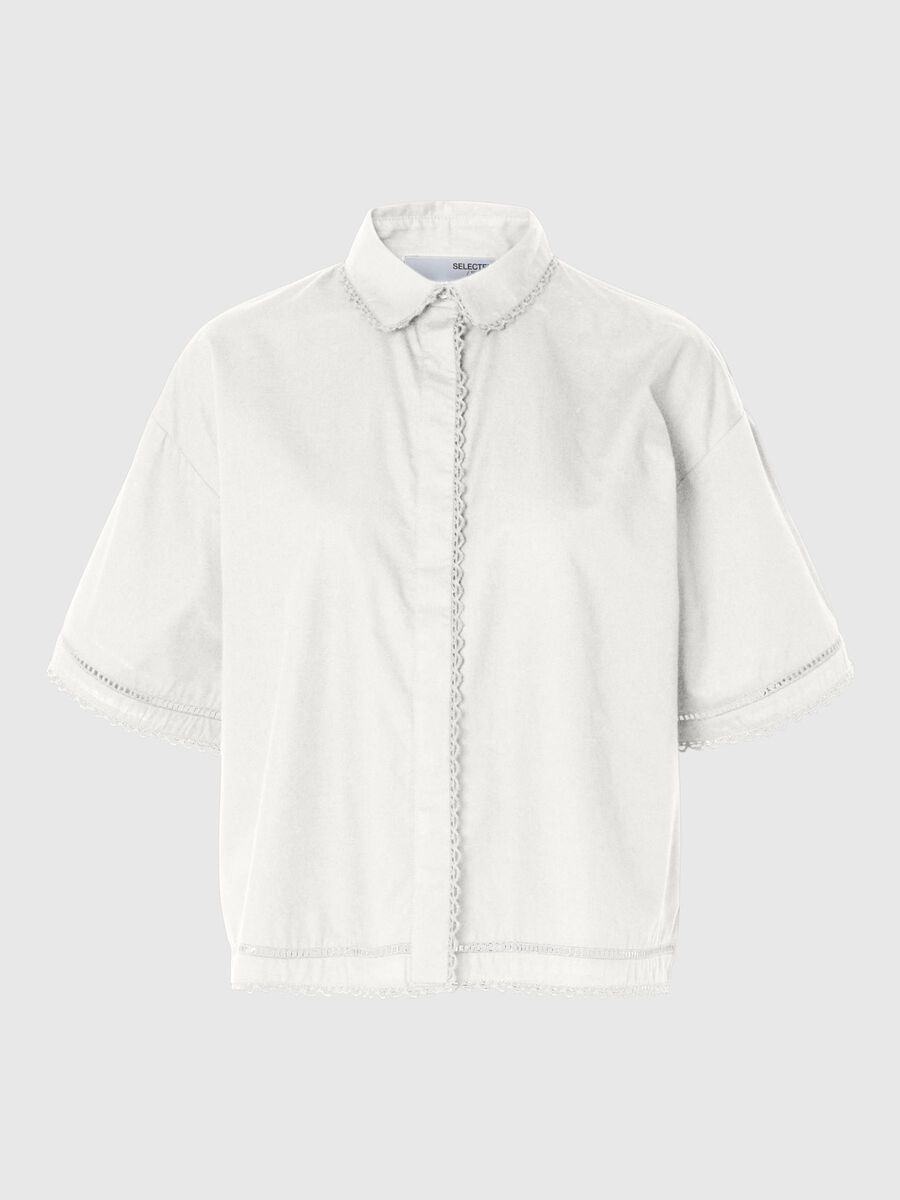 Selected CROPPED SHORT SLEEVED SHIRT, Snow White, highres - 16096998_SnowWhite_001.jpg