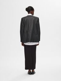 100% LEDER BLAZER, Black, highres