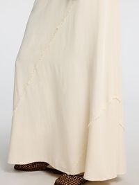 VISCOSE BLEND MAXI SKIRT, Birch, highres