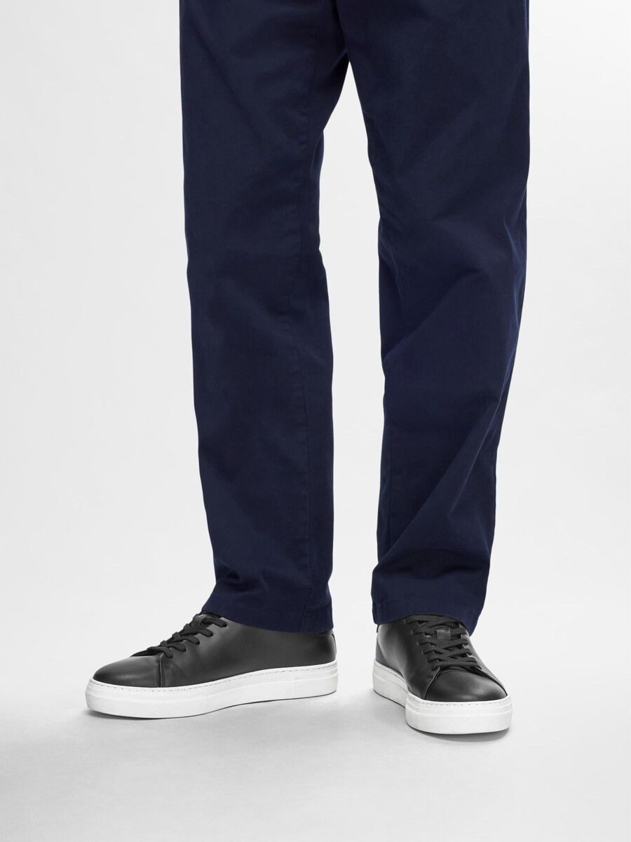 Selected LEDER SNEAKERS, Black, highres - 16095932_Black_003.jpg