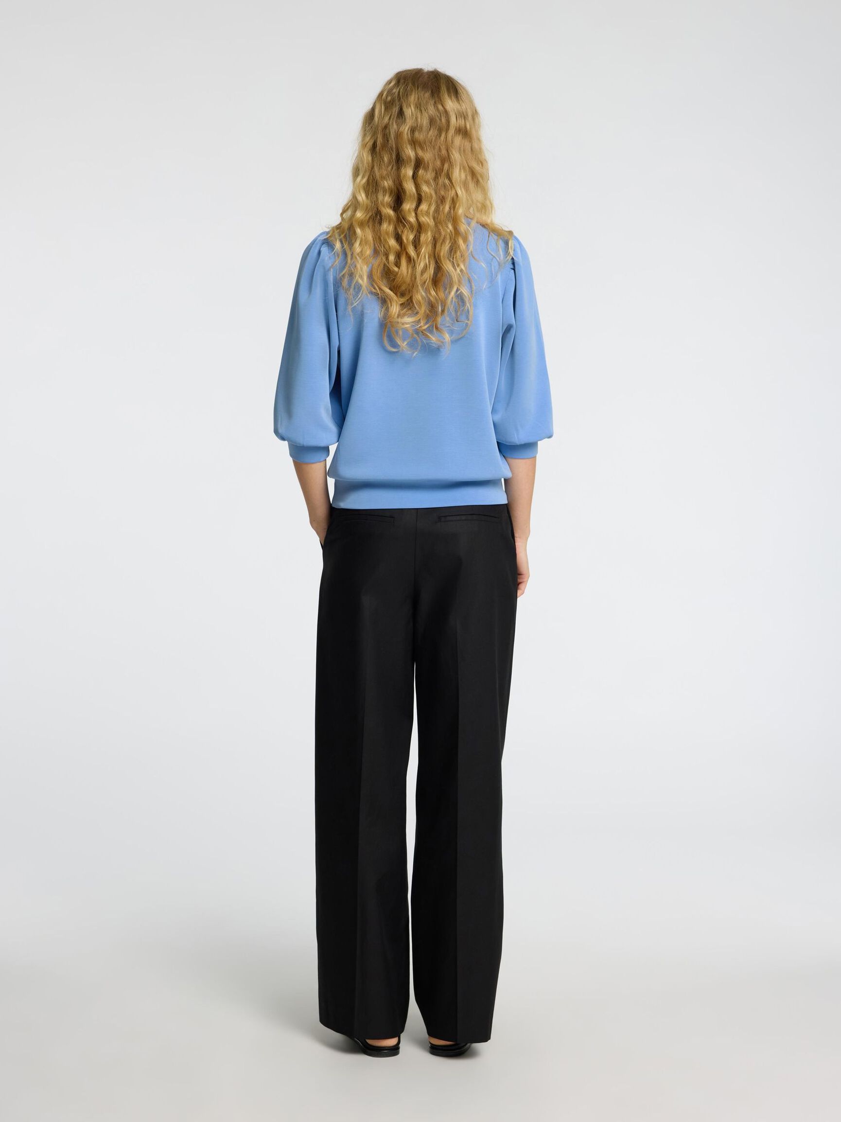 PUFFÄRMAR SWEATSHIRT, Cornflower Blue, highres