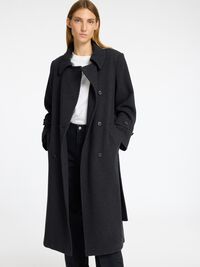 WOLMIX RIEM TRENCHCOAT, Volcanic Ash, highres