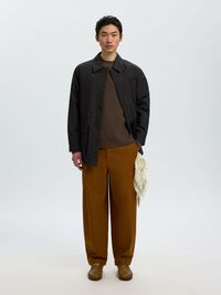 WOOL JUMPER, Turkish Coffee, highres