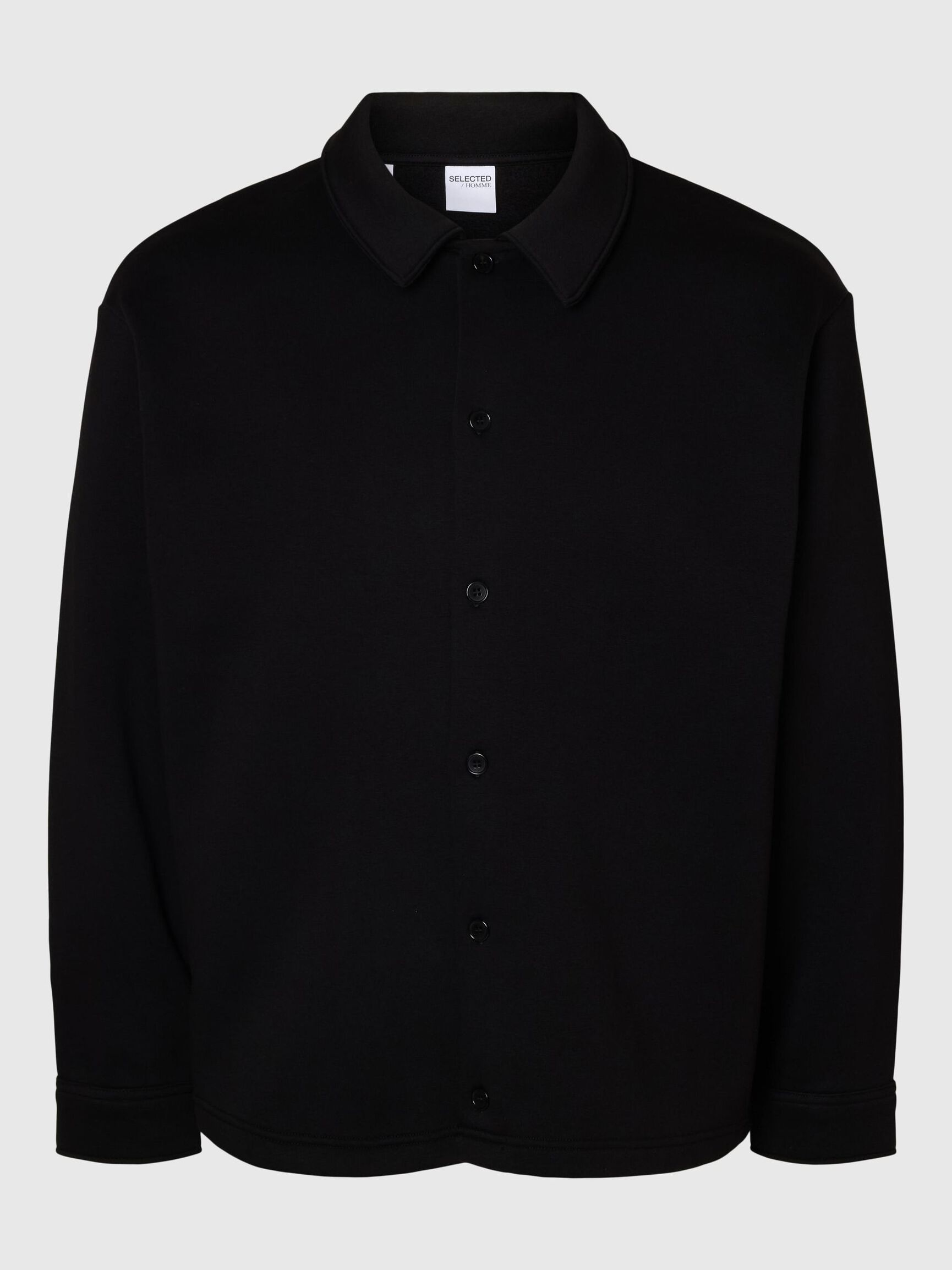 COUPE AMPLE VESTE, Black, highres