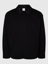 COUPE AMPLE VESTE, Black, highres