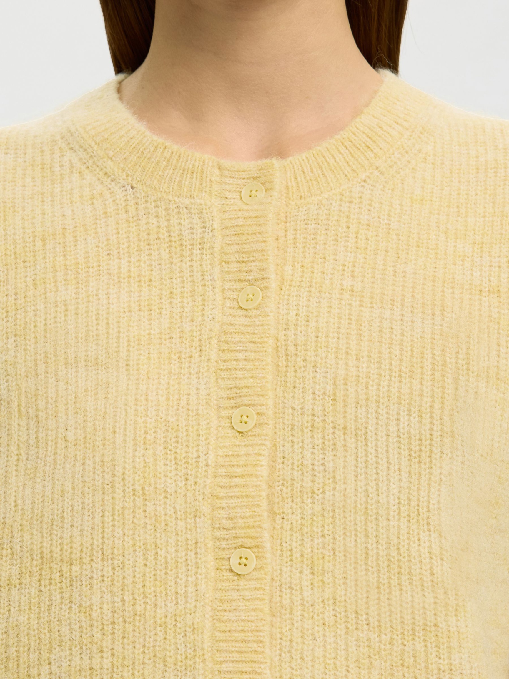 WOOL BLEND WAISTCOAT, Italian Straw, highres