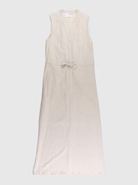 SLEEVELESS MAXI DRESS, Sandshell, highres