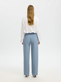 ELEGANTE HOSE MIT WEITEM BEIN, Dusty Blue, highres