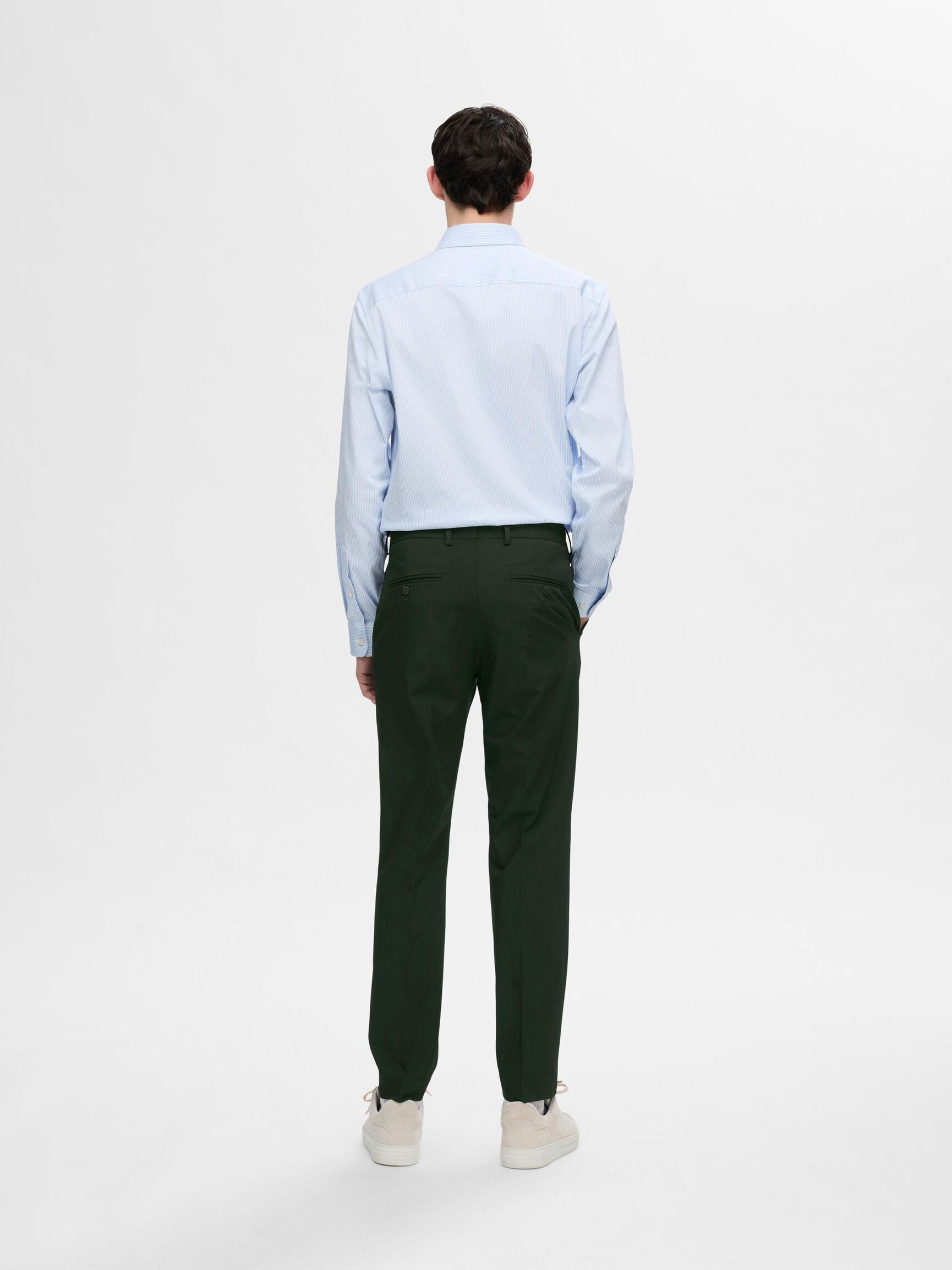 175 SLIM FIT TROUSERS, Forest Night, highres