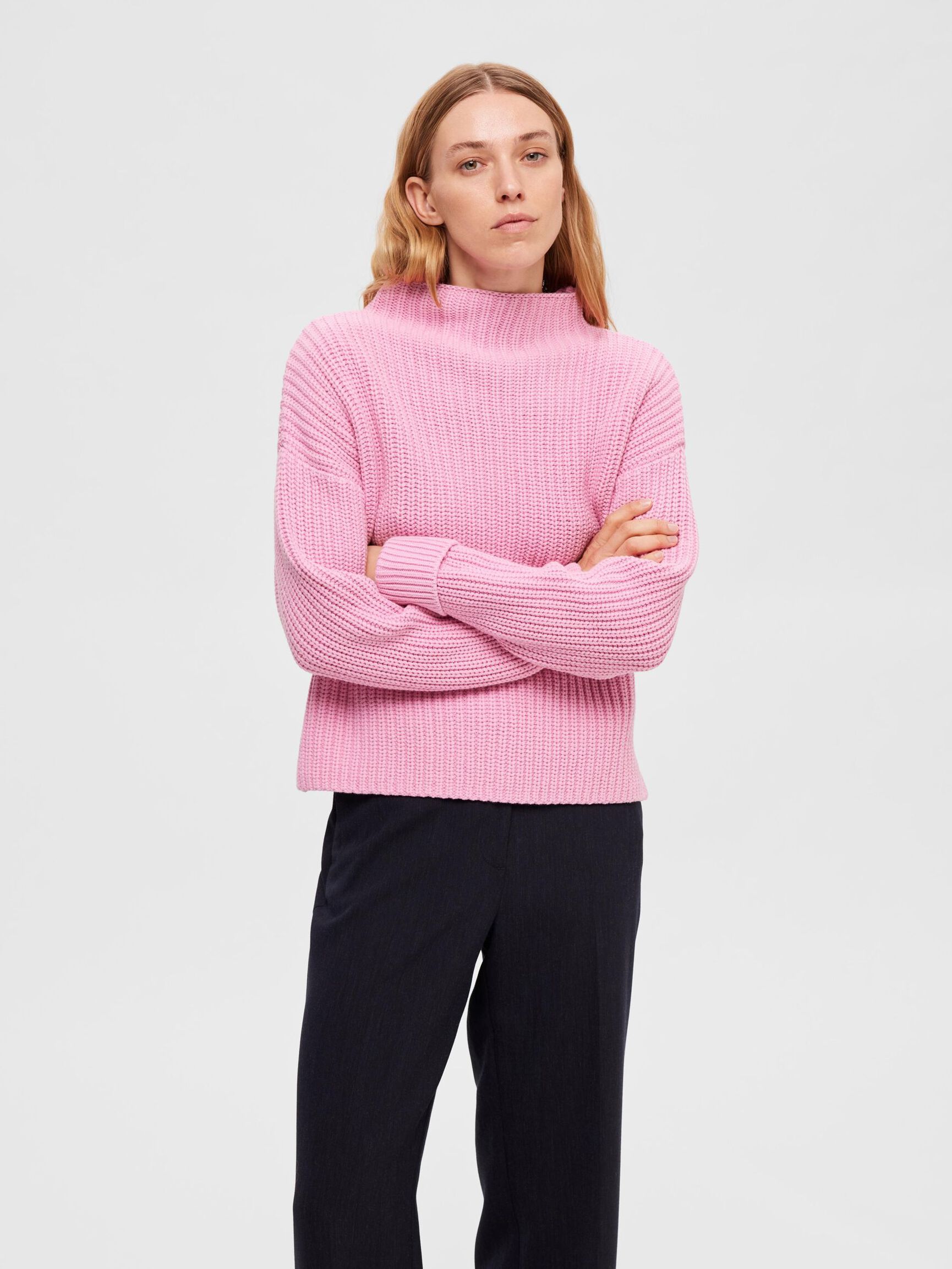 OVERSIZED JUMPER, Moonlite Mauve, highres
