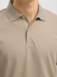 MANCHES COURTES POLO, Oatmeal, highres