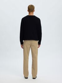 STRAIGHT FIT CHINOS, Greige, highres
