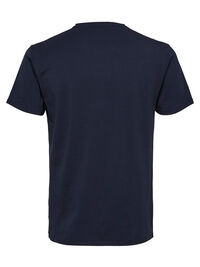V-NECK T-SHIRT, Navy Blazer, highres