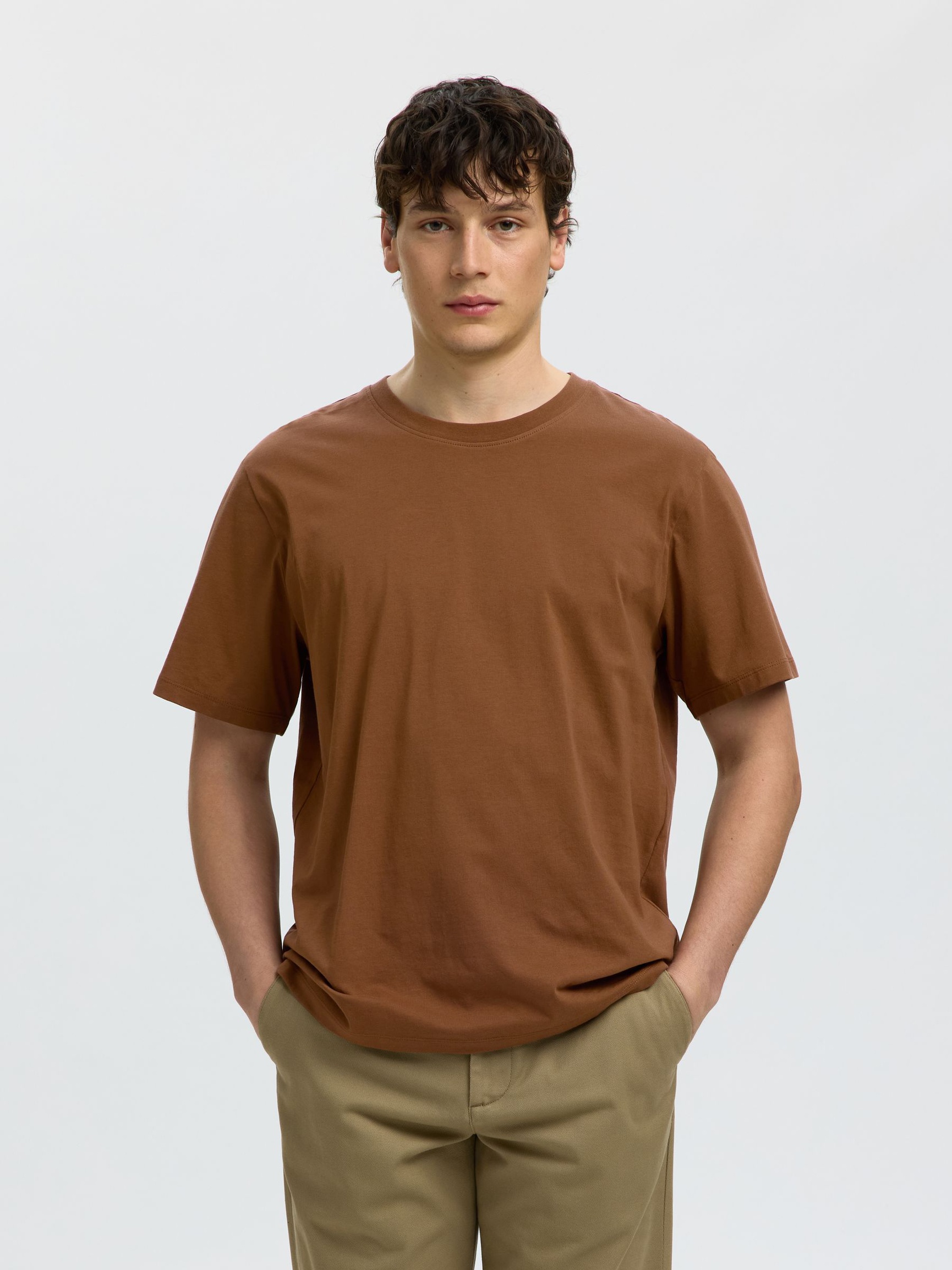 REGULAR CAMISETA, Toffee, highres