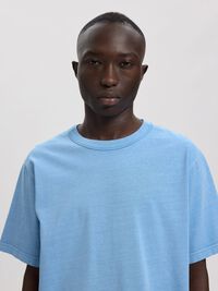 SHORT SLEEVED CREWNECK T-SHIRT, Allure, highres