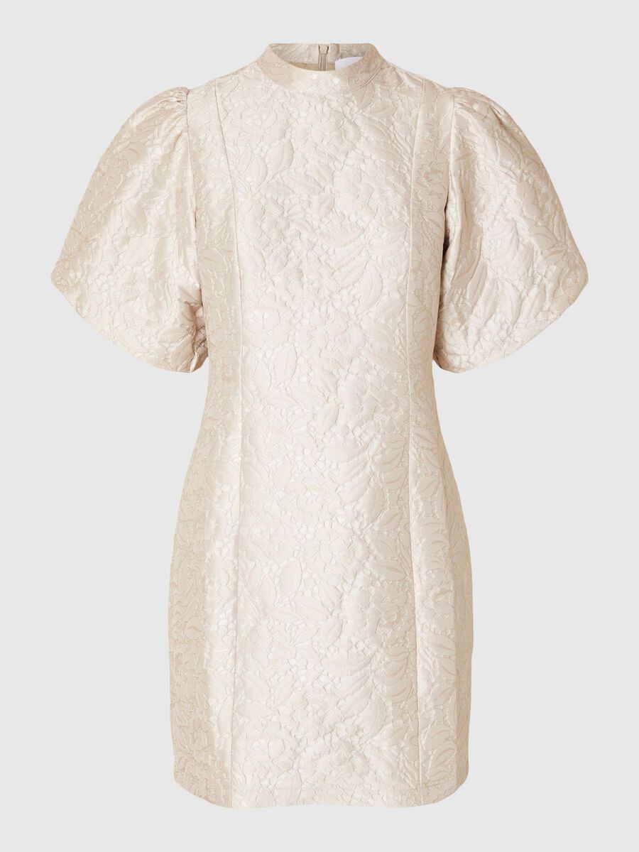 Selected PATTERNED  MINI DRESS, Humus, highres - 16095966_Humus_001.jpg