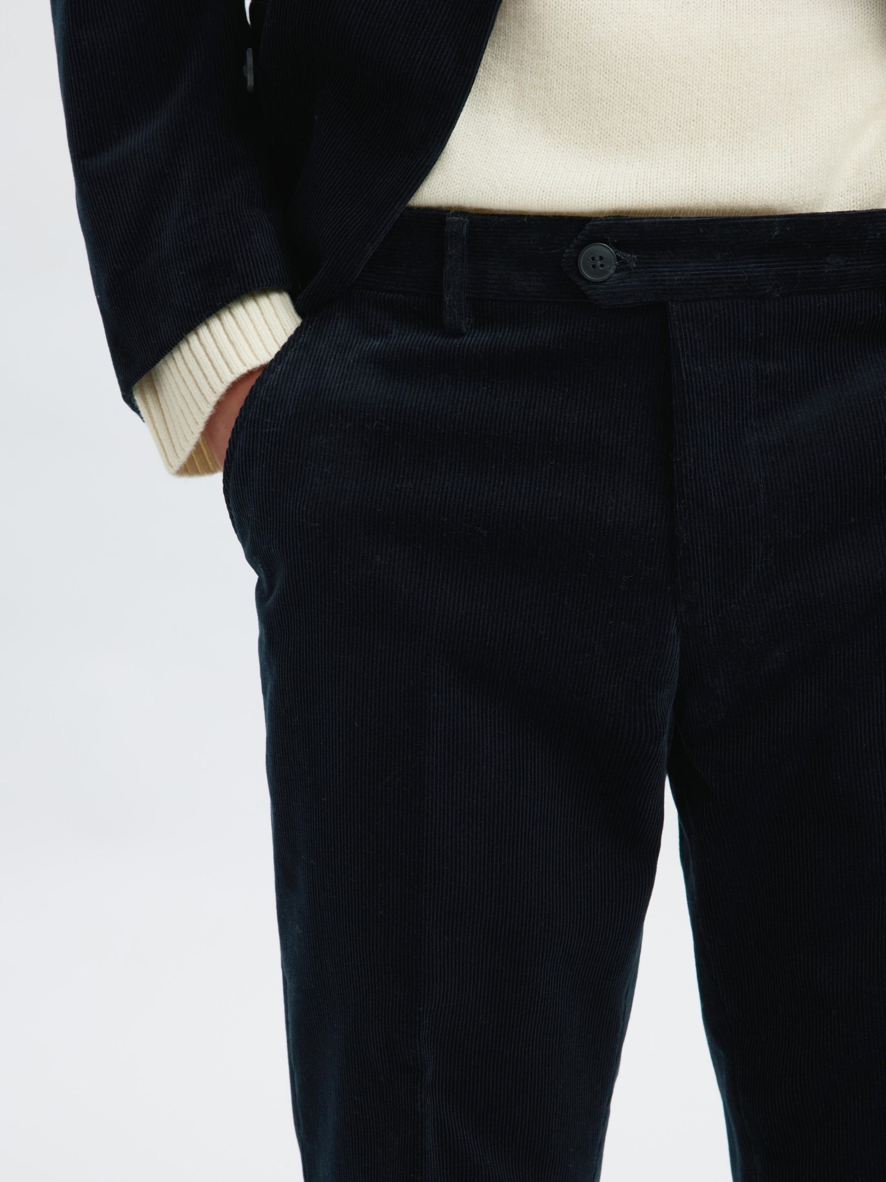 REGULAR FIT CORDUROY TROUSERS, Sky Captain, highres