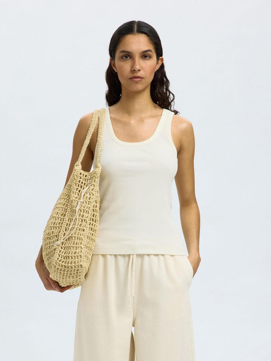 Selected RIPPMUSTER BAUMWOLL TANKTOP, Snow White, highres - 16096507_SnowWhite_003.jpg