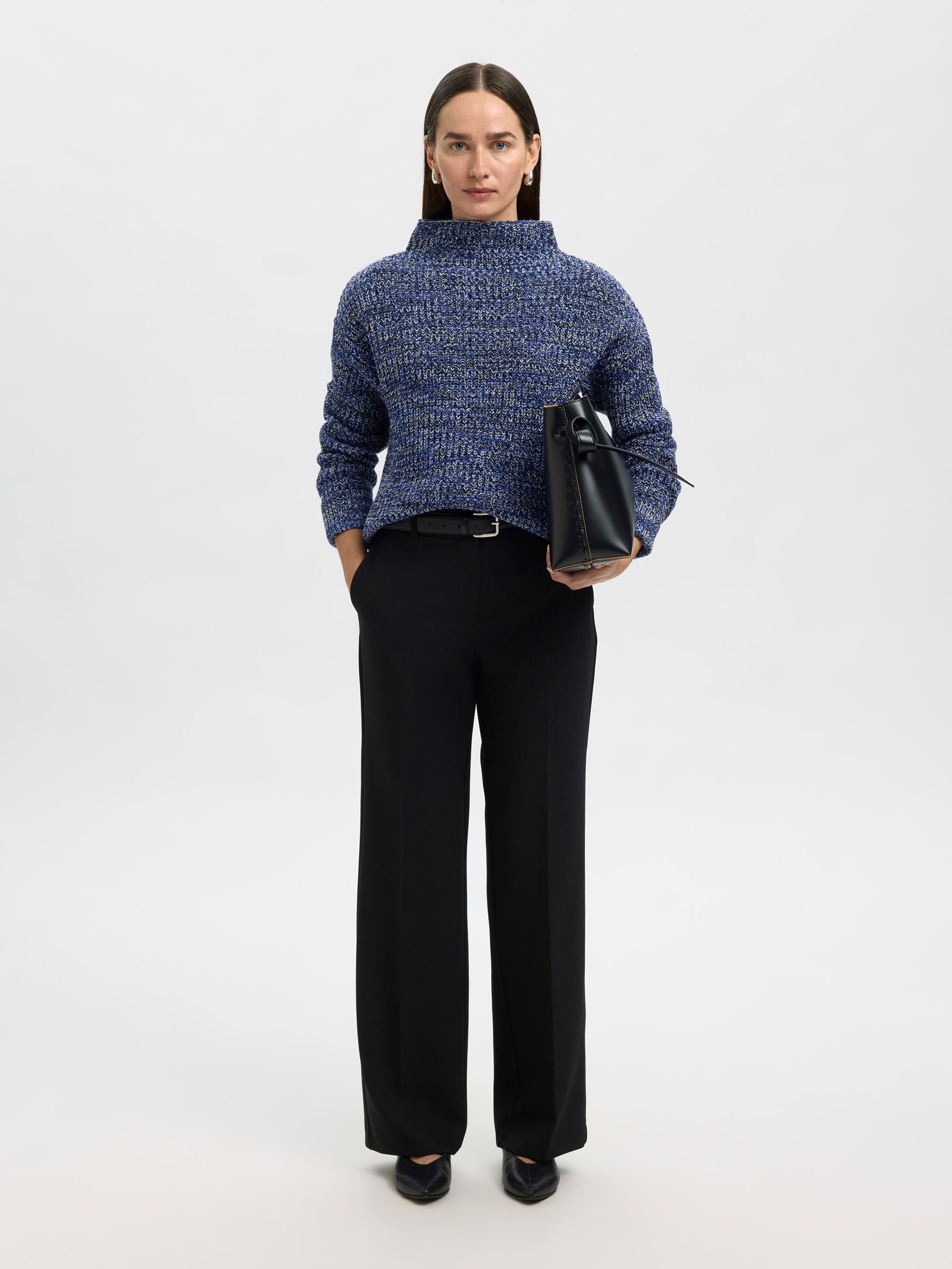 OVERSIZED PULLOVER, Dazzling Blue, highres