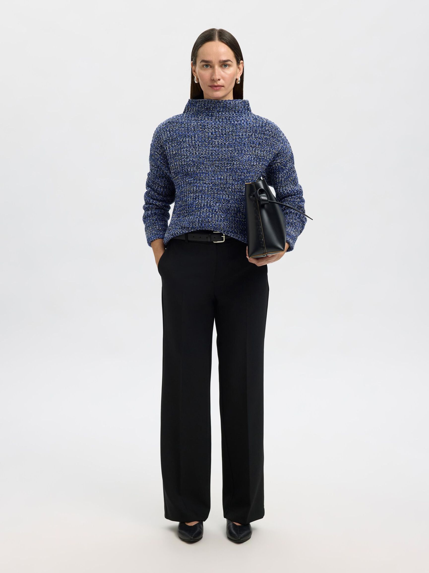 OVERSIZED JUMPER, Dazzling Blue, highres