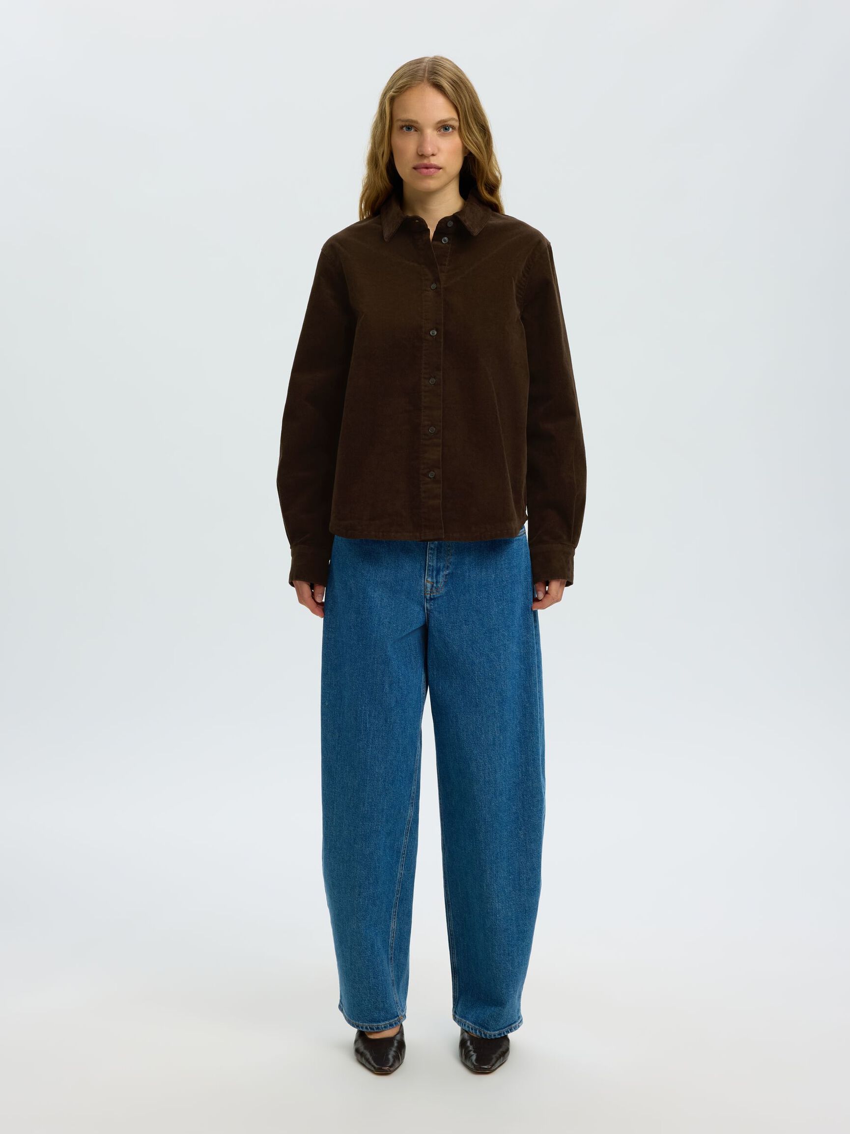 REGULAR FIT CORDUROY SHIRT, Delicioso, highres