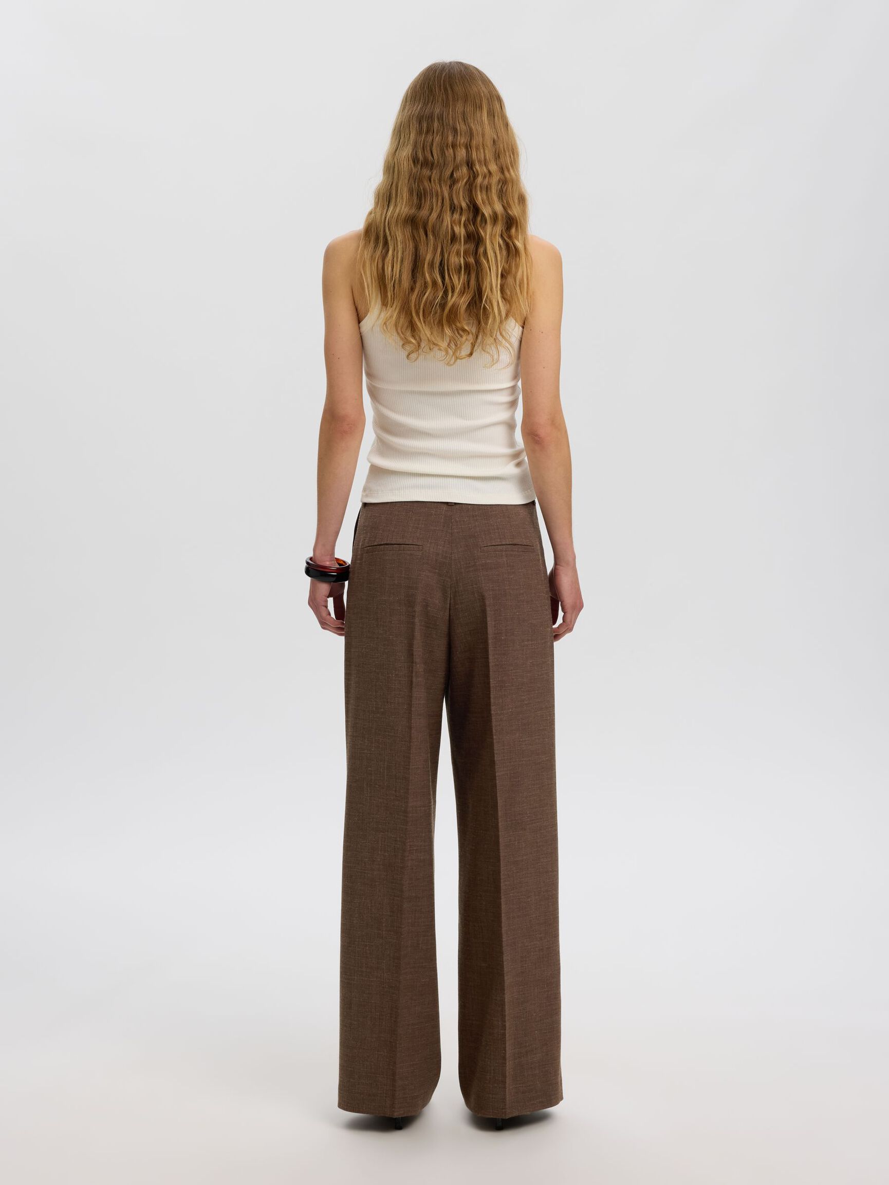 TAILORED WIDE-LEG TROUSERS, Delicioso, highres