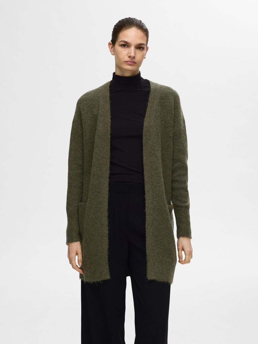 Selected LONG KNITTED CARDIGAN, Kalamata, highres - 16085216_Kalamata_943683_003.jpg