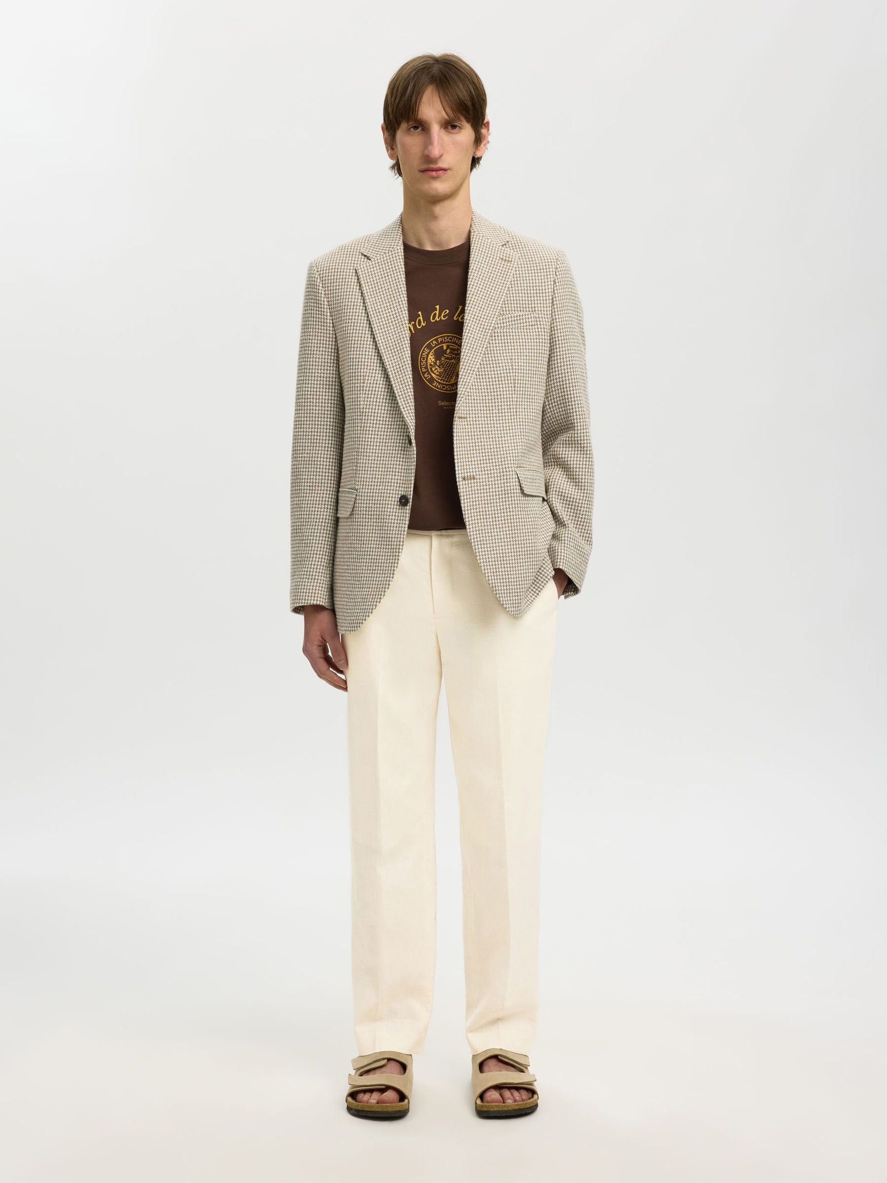 LINEN BLEND SUIT TROUSERS, Egret, highres