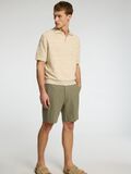 Selected REGULAR FIT SHORTS AUS LEINENGEMISCH, Vetiver, highres - 16097604_Vetiver_008.jpg